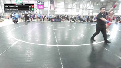 U17 Women - 53 lbs Champ. Round 2 - Raylynn Woods, NV vs Zoey McDonald, FL