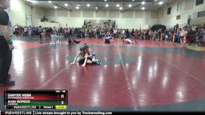 95 lbs Semifinal - Kash Romsos, Cameron vs Sawyer Webb, No Nonsense Wrestling