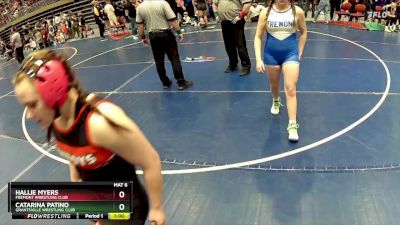 145 lbs Round 5 - Hallie Myers, Fremont Wrestling Club vs Catarina Patino, Grantsville Wrestling Club