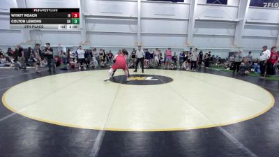 E-220 lbs 5th Place - Wyatt Roach, IN vs Colton Lemons, OH