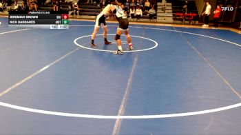 141 lbs Semifinal - Jeremiah Brown, Southeast Community College vs Nick Dardanes, Adams State