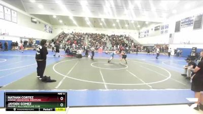 190 lbs Champ. Round 1 - Jayden Gomez, Friendly Hills Wrestling Club vs Nathan Cortez, Downey Highschool Wrestling