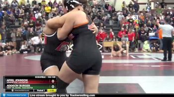 144-149 lbs 1st Place Match - April Johnson, Assumption, Davenport vs Addison Burger, West Delaware, Manchester