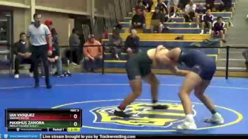 174 lbs Cons. Round 2 - Maximus Zamora, Menlo College (Calif.) vs Ian Vasquez, Warner Pacific