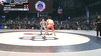 120 lbs Champ. Rd Of 64 - Carter Booze, Nebraska vs RiSu Choi, Michigan