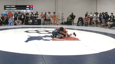 48 kg Champ. Rd Of 16 - Luke Loren, Monster Garage Wrestling vs Arav Pandey, American Dream Wrestling Club