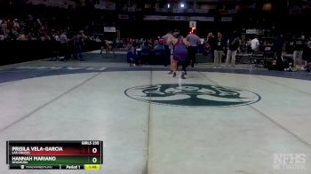 Girls 235 lbs Semifinal - Hannah Mariano, Miyamura vs Prisila Vela-Garcia, Las Cruces