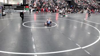 46 lbs Quarterfinal - Jace L Wilcoxen, Sherman Challengers vs Kysen Wells, Kearney Matcats