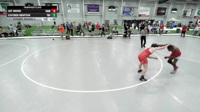 JR BOYS HARD LUCK - 160.6-162.2 Champ. Round 3 - Jay Monk, Fayetteville Wild Hog Wrestling vs Cayden Newton, Trailhands Wrestling Club