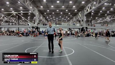 70 lbs Semis (4 Team) - Colbie Hatton, Central Pennies Grit vs Hailey Farrar, MWA