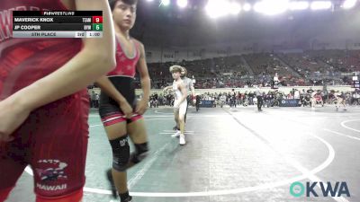 120 lbs 5th Place - Henry Raile, Woodward Youth Wrestling vs Israel Garcia, OKC Saints Wrestling