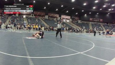 157 lbs Cons. Round 2 - Cal Beadling, Campbellsville (Ky.) vs Isaac Richardson, Marian University