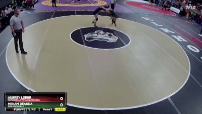 5th Place Match - Aubrey Loehr, Papillion-La Vista South Girls vs Miriam Deanda, Schuyler Girls