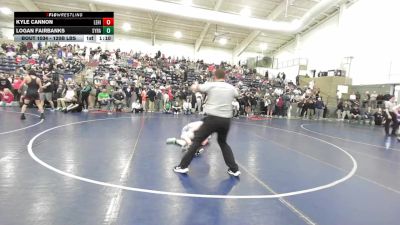 120B lbs Cons. Sub-semis - Kyle Cannon, Lehi vs Logan Fairbanks, Syracuse