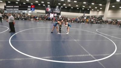 155 lbs Cons. Rd Of 16 - Abbigail Lewis, Pierre T.F. Riggs High School Wrestling vs Haleigh Bodin, NTX Wrestling