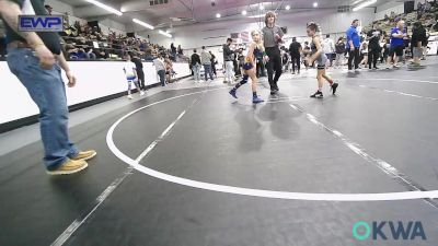 57 lbs Rr Rnd 1 - Michele Thompson, Wyandotte Youth Wrestling vs Lilah Snyder, Team Tulsa Wrestling Club