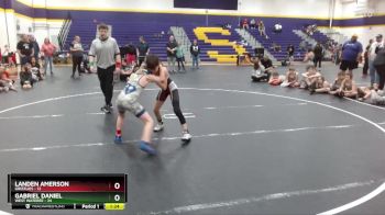 80 lbs Round 3 (6 Team) - Gabriel Daniel, West Wateree vs Landen Amerson, Grizzlies