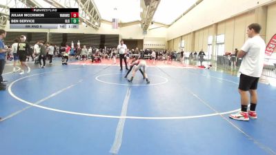 89 lbs Rr Rnd 9 - Julian Mccrimon, Warhawks Wrestling Black vs Ben Service, Team Strength