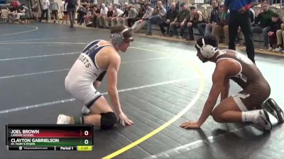 144 lbs 1st Place Match - Joel Brown, Landon School vs Clayton Gabrielson, St. Mary`s Ryken