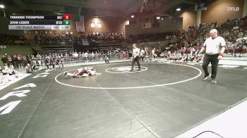 1A 150 lbs 1st Place Match - Trenden Thompson, Milford vs John Leber, Monticello