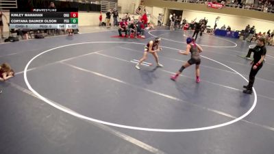 Girls K-8 - 135 Kinley Manahan, Chatfield-Girls vs Cortana Dauner Olson, PEM-Girls
