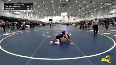 99 lbs Cons. Round 5 - Gavin Guy, Club Not Listed vs Victor Leguillow, Bear Cave Wrestling