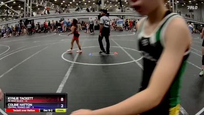 78 lbs Round 7 (8 Team) - McKenzie Astorino, PA West Black vs Bailey Fisher, Central Pennies Grit