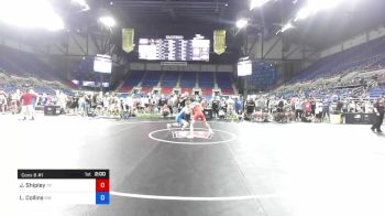 100 lbs Cons 8 #1 - Jackson Shipley, Texas vs Liam Collins, Minnesota