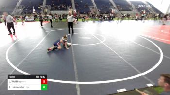 55 lbs Consolation - Jamie Watkins, Freedom WC vs Roman Hernandez, Legacy Elite WC