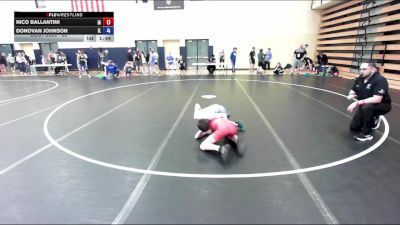 88 lbs Cons. Round 2 - Nico Ballantini, IA vs Donovan Johnson, IL