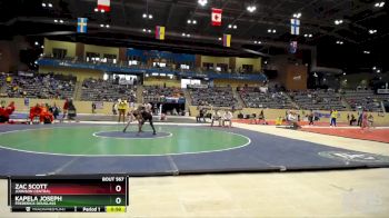 113 lbs Quarterfinal - Zac Scott, Johnson Central vs Kapela Joseph, Frederick Douglass
