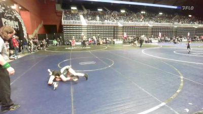 65 lbs Semifinal - Brooks Lanners, Dakota Boyz WC vs Cree Garza, No Team