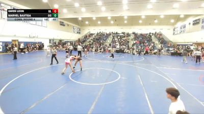 130 lbs Cons. Round 4 - Gwen Leon, Unattached vs Marvel Bastida, Orange High School