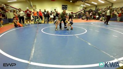 40 lbs Consi Of 8 #2 - Griffin Edmondson, Team Tulsa Wrestling Club vs Hattie Price, Brushy Wrestling Club