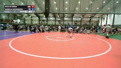 145 lbs Cons. Semis - Kaitlyn Krenz, Poway Wreslting / Poway RTC vs Isabella SantaMaria, Toro Tech Wrestling