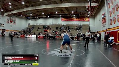 285 lbs Cons. Round 2 - Brycen Dunlap, Monroeville vs Shepard Charlton, Benedictine