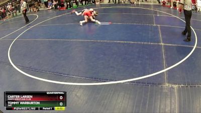 79 lbs Quarterfinal - Carter Larsen, Manti Wrestling Club vs Tommy Warburton, JWC