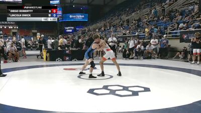 120 lbs Quarters - Diego Robertty, Iowa vs Lincoln Swick, Wisconsin