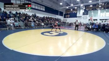 145 lbs 1st Place Match - Josephine Rettich, Aliso Niguel vs Sophia Galindez, Orange Vista