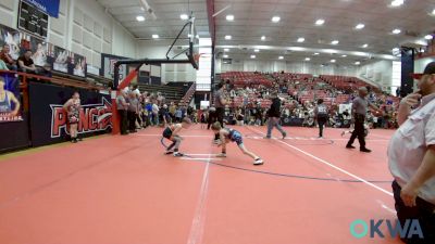 49 lbs Quarterfinal - Chaps Herman, Bartlesville Wrestling Club vs Wrenland Roberts, Wesley Wrestling Club