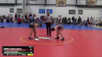 90 lbs Round 1 (4 Team) - Adrian Feliciano, DARKHORSE WRESTLING CLUB - GOLD vs Henry Caison-Childs, SHENANDOAH VALLEY WRESTLING CLUB