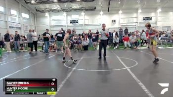 88 lbs Round 2 (8 Team) - Sawyer Breslin, Ohio Gold vs Hunter Moore, Forge