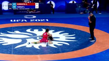 50 kg Quarterfinal - Gultakin Shirinova, AZE vs Simran Simran, IND