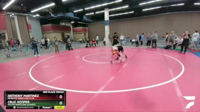 84 lbs 3rd Place Match - Cruz Hooper, Austin Wrestling Academy vs Anthony Martinez, Mesquite Wrestling Club