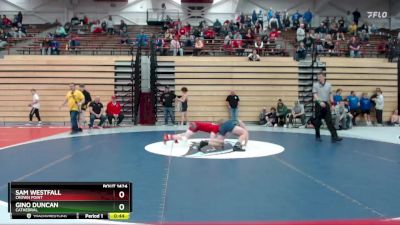 106 lbs Cons. Round 4 - Sam Westfall, Crown Point vs Gino Duncan, Cathedral
