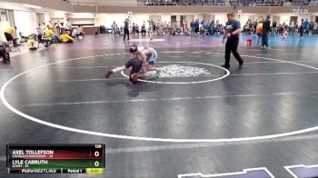 130 lbs Finals (8 Team) - Lyle Carruth, LCWM vs Axel Tollefson, Chaska/Chanhassen