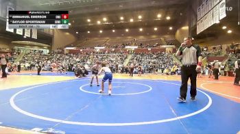 70 lbs Champ. Round 1 - Emmanuel Emerson, Conway Wrestling Club vs Baylor Sportsman, Springdale Elite Wrestling Club