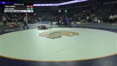 126 lbs Consi Of 32 #2 - Kai Yi-berg, Folsom (SJ) vs Jace Lipska, Casa Roble (SJ)