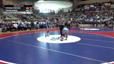 6A 110 lbs Quarterfinal - Kaylee Moore, CONWAY HIGH SCHOOL vs Jayciana Thigthen, Har-Ber