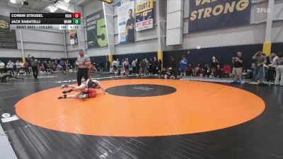 118 lbs Quarterfinal - Corbin Strobel, Reading vs Jack Sabatelli, Warwick